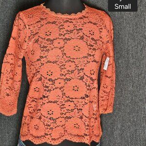 Rust Lace Blouse